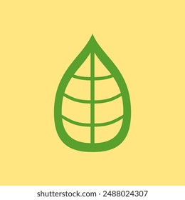 natural leave logo simple illustration vector art for your brand