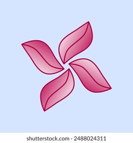 natural leave logo simple illustration vector art for your brand