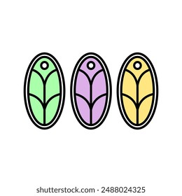 natural leave logo simple illustration vector art for your brand