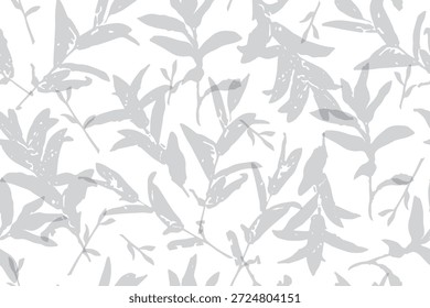natural leaves endless pattern for fabric like bedding and curtains 