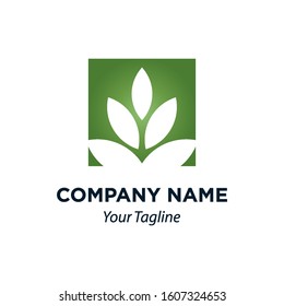Natural Leaves Icon Vector Logo Template, EPS 10.