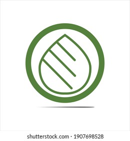 natural leaves logo vector icon illustration design template