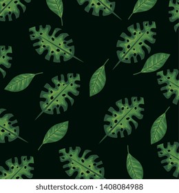 natural leaves plants style background