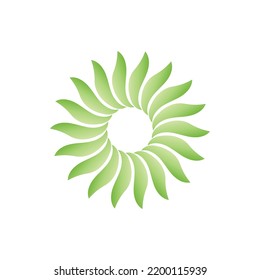 natural leaves vector logo design