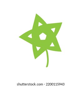 diseño de logotipo vectorial de hojas naturales