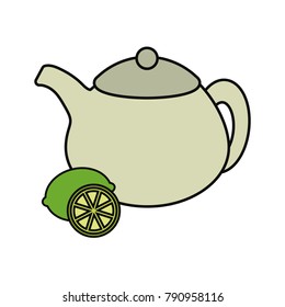 Natural lemon teapot