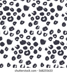 Natural leopard skin pattern. Polka dot print