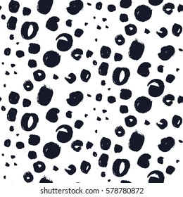 Natural leopard skin pattern. Polka dot print