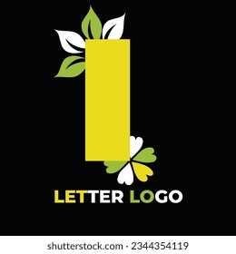 Natural Letter Logo With Nature Color 