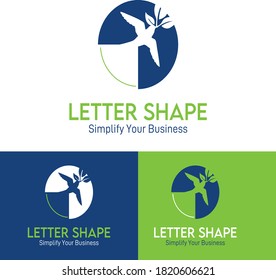 natural letter logo which is suitable for shipping companies that prioritize environmentally friendly