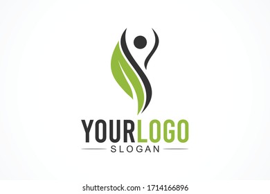 natural lifestyle vector logo concept