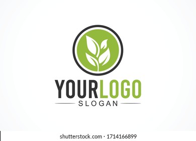 natural lifestyle vector logo concept