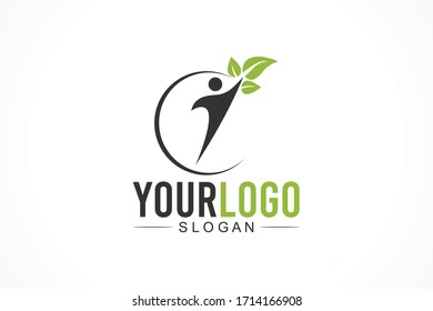 natural lifestyle vector logo concept