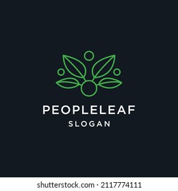 natural lifestyle vector logo template