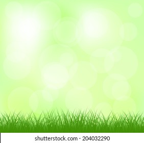 Natural light green grass background