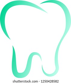 Natural Line drawing of tooth