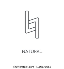 Natural linear icon. Natural concept stroke symbol design. Thin graphic elements vector illustration, outline pattern on a white background, eps 10.