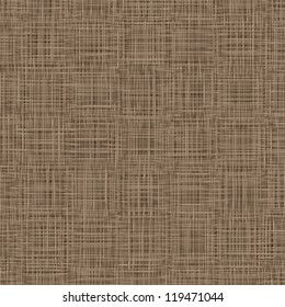 Natural linen background. Vector. Woven, threads texture. Napkin, table cover, tableware, textile