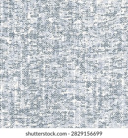 Natural linen canvas background texture grid chambray with  white doted line and farm house blue background.
