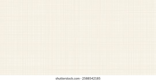 Natural linen texture vector background. Light neutral canvas background. Beige striped texture background.