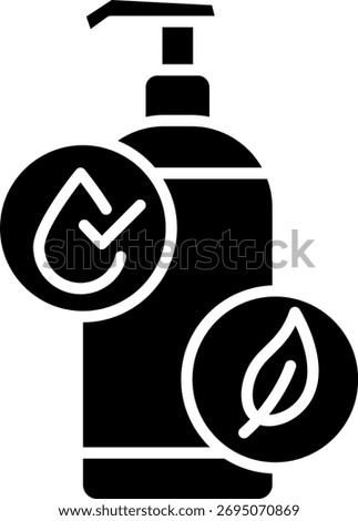 Natural Liquid Soap Icon, Eco-Friendly Hygiene Product