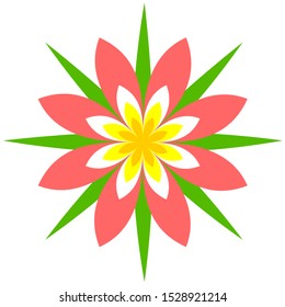 natural logo with a beautiful flower shape