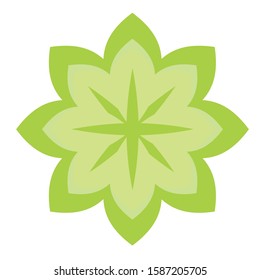 natural logo with a beautiful flower shape. creative logo design


