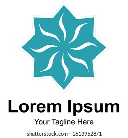 natural logo with a beautiful flower shape