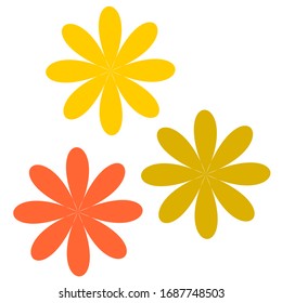 logo natural con una hermosa forma floral