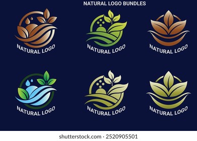 Symbolsatz für natürliches Logobündel