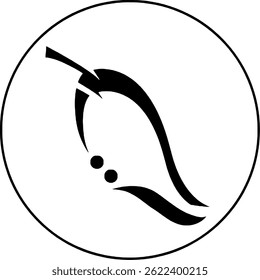 Logo natural en marco circular 