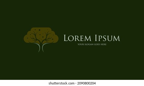 Natural Logo Concept of Tree Vector. Abstract Plant Logo Template