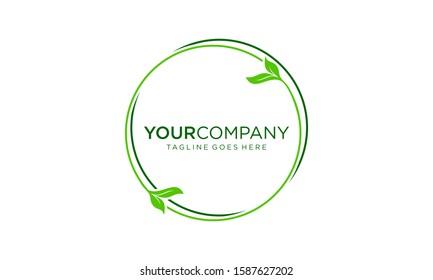 Natural logo design concept on white background