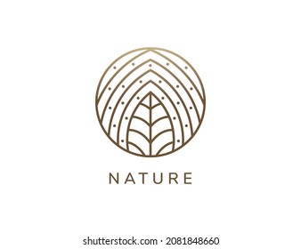 Natural Logo Design. Leaf Logo Vector illustrations.