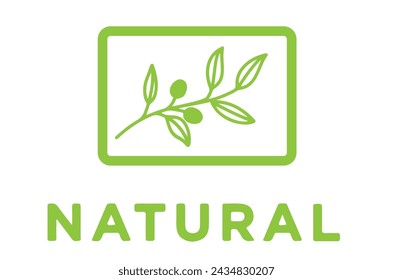 Natural logo design template file eps 