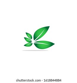 Natural Logo Design vector illustration