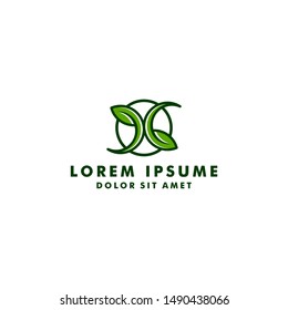 Natural logo design vector template. Leaf icon. flower symbol