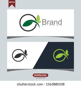 Natural logo design vector template. Leaf icon
