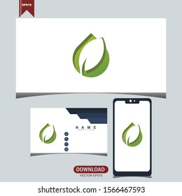 Natural logo design vector template. Leaf icon