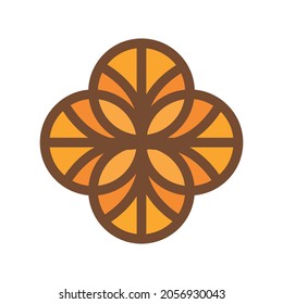 Natural Logo Designing with round trees