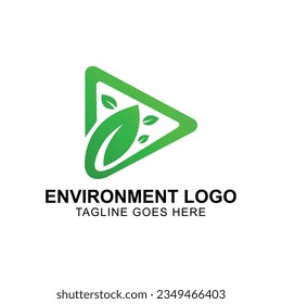 Natur-Logo-Design, Blatt, Grün, Umwelt, Vektorgrafik
