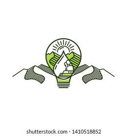 Natural logo for the environment
