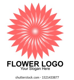 natural logo with flower shape