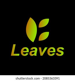 natural logo in the form of three leaves