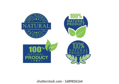 natural logo and  icon in multi colors vectors format for any packaging or label designing