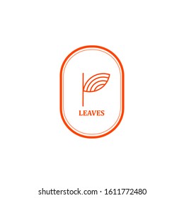 Natural logo minimal line style vector eps 10