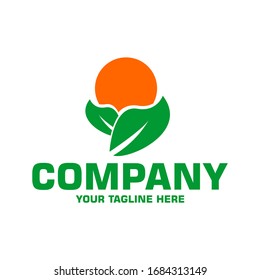 Natural logo in a simple and modern style