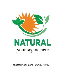 Natural logo symbol or icon template
