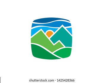 Natural Logo Template, Icon, Symbol