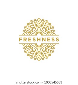 natural logo template vector illustration